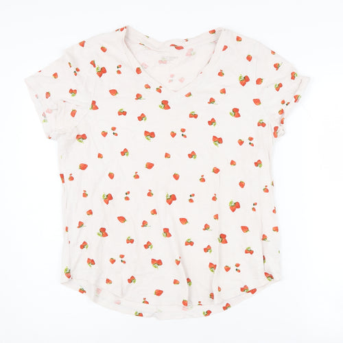 Old Navy Women's White V-Neck T-Shirt M