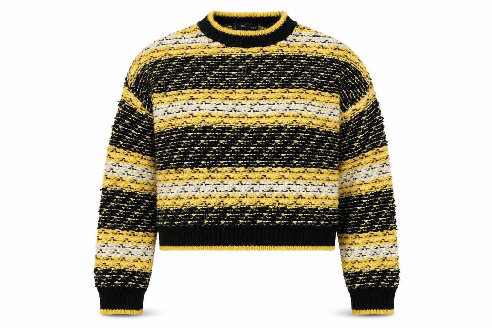 Mango Women's Black Striped Pullover Jumper - M