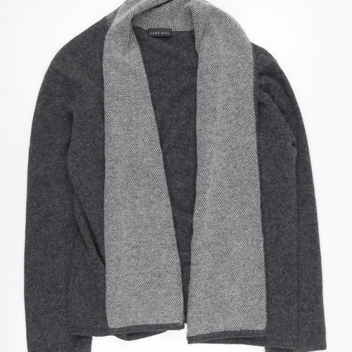 Alex & Co. Women's Grey Cardigan UK 16 Wool Angora