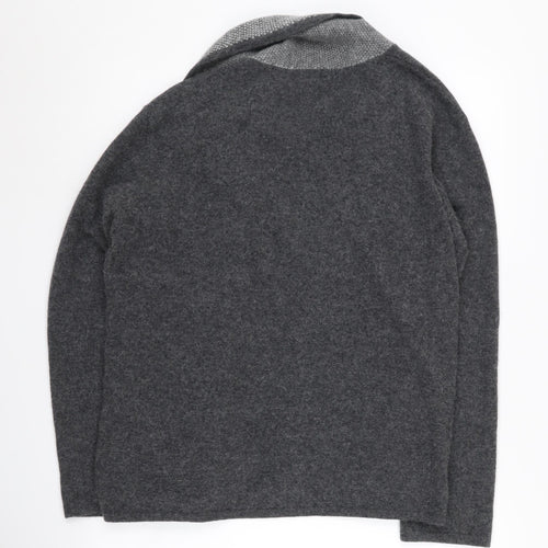 Alex & Co. Women's Grey Cardigan UK 16 Wool Angora