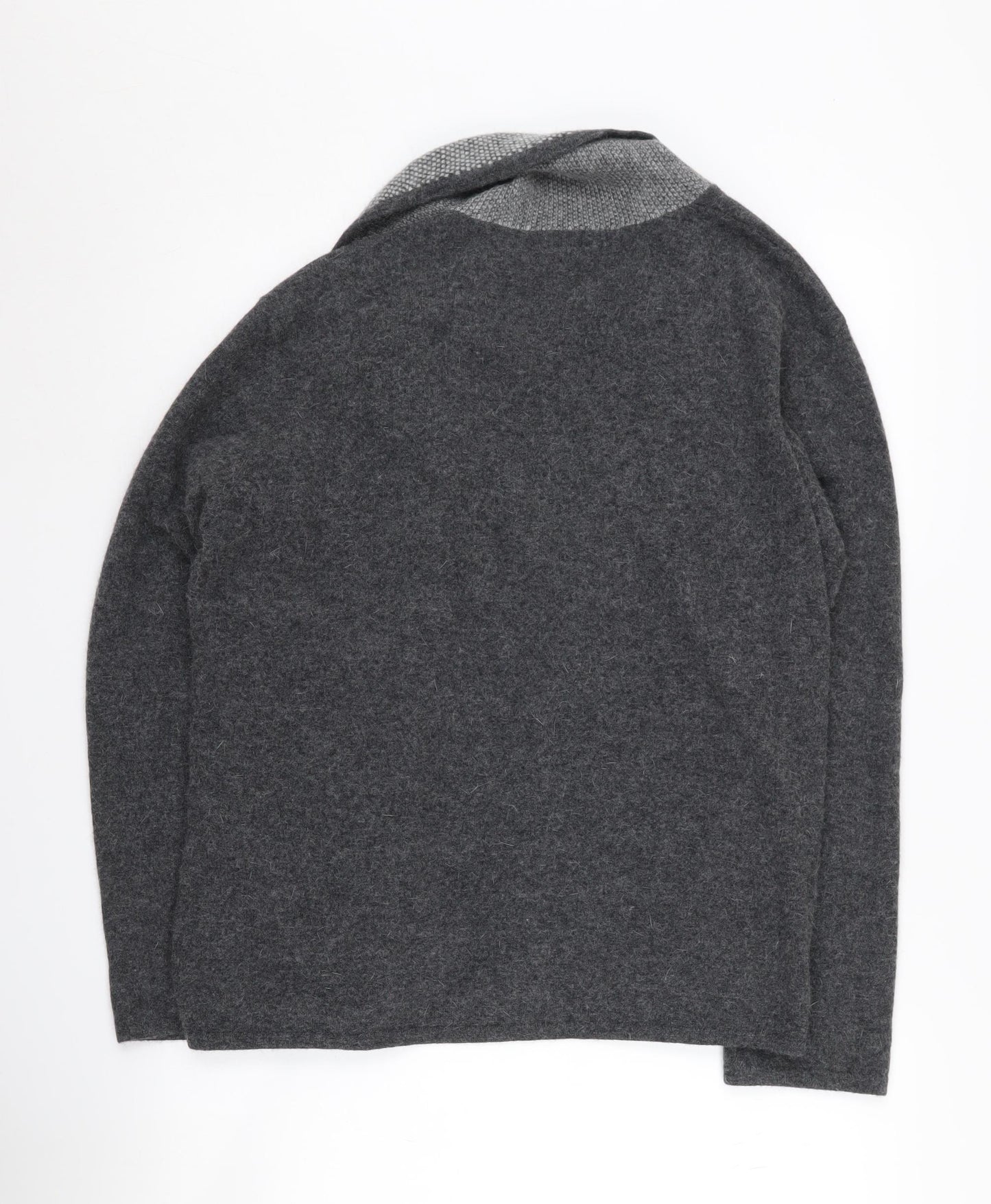 Alex & Co. Women's Grey Cardigan UK 16 Wool Angora