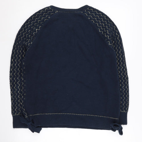 Great Plains Women's Blue Pullover Jumper, S, Crew Neck