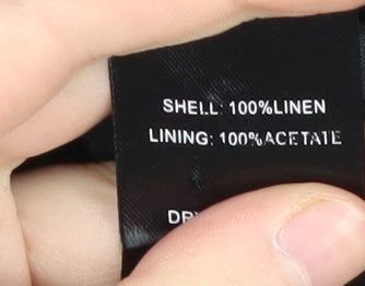 Fenn Wright Manson Women's Grey Linen Blazer Size 12