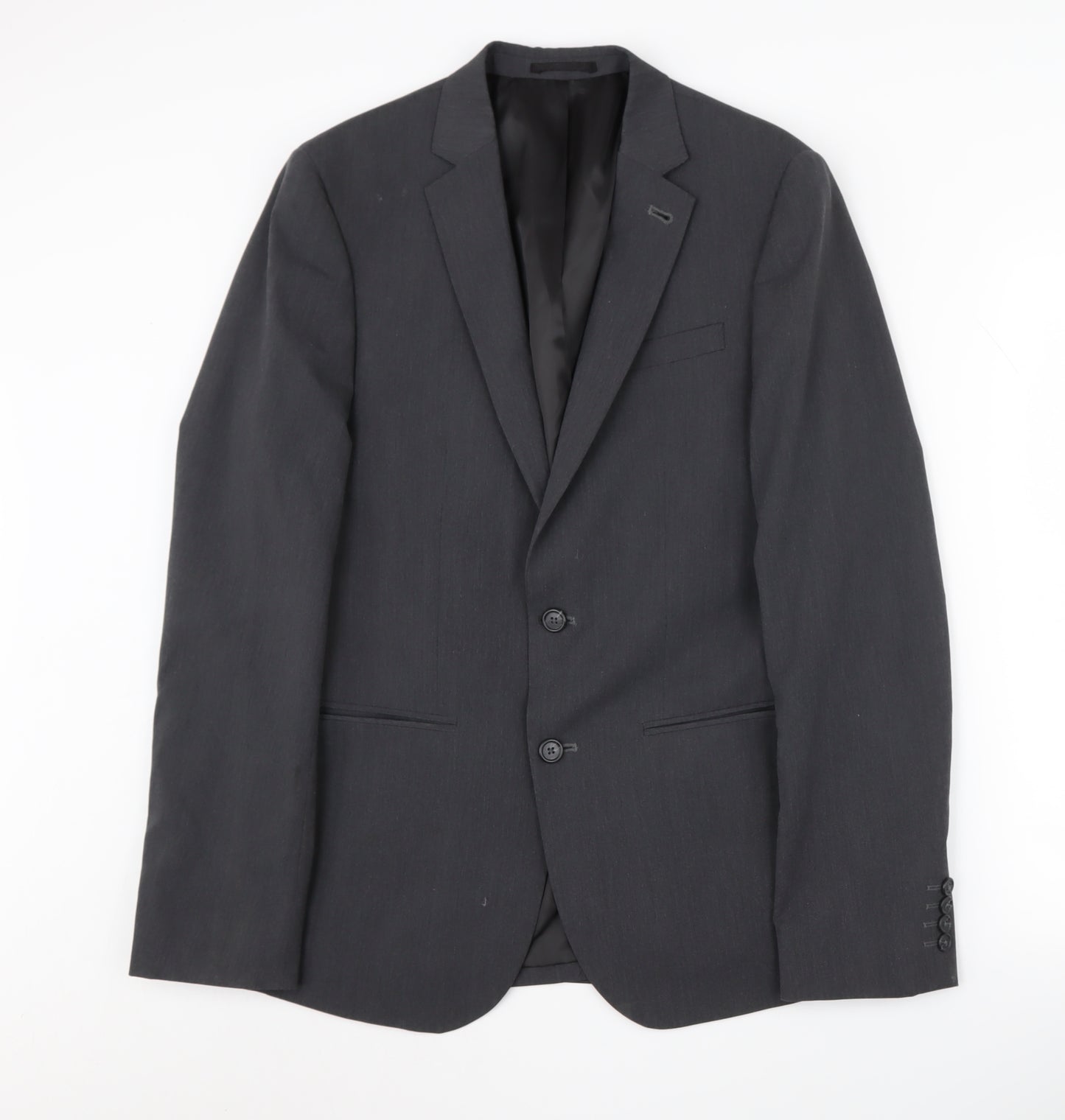 ASOS Men's Grey Slim Fit Blazer 38L Long Jacket