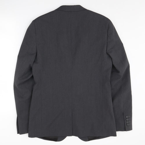 ASOS Men's Grey Slim Fit Blazer 38L Long Jacket