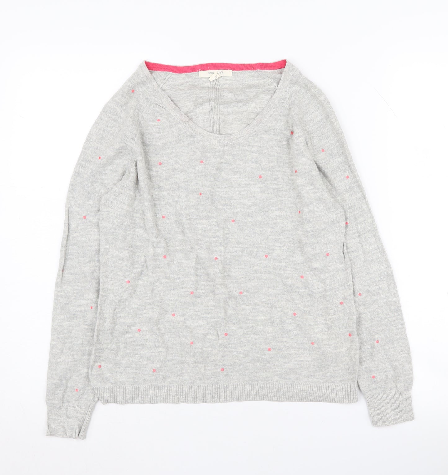 White Stuff Women's Grey Pullover Jumper Size 6