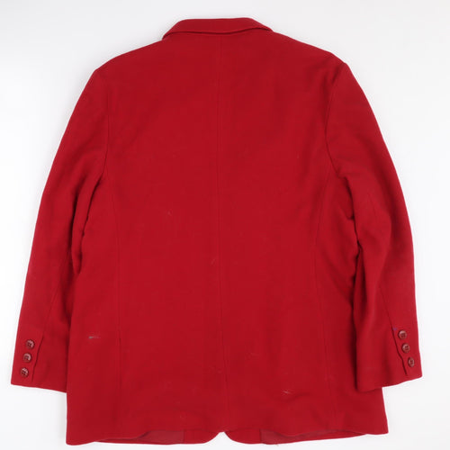 Classic Woman Red Blazer, Women, Size 18, Notch Lapel