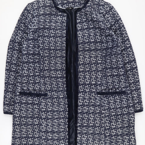 M&Co Women's Blue Petite Coat Size 16