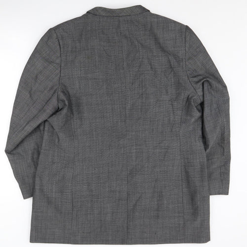 Marks and Spencer Women’s Grey Checked Blazer UK 20