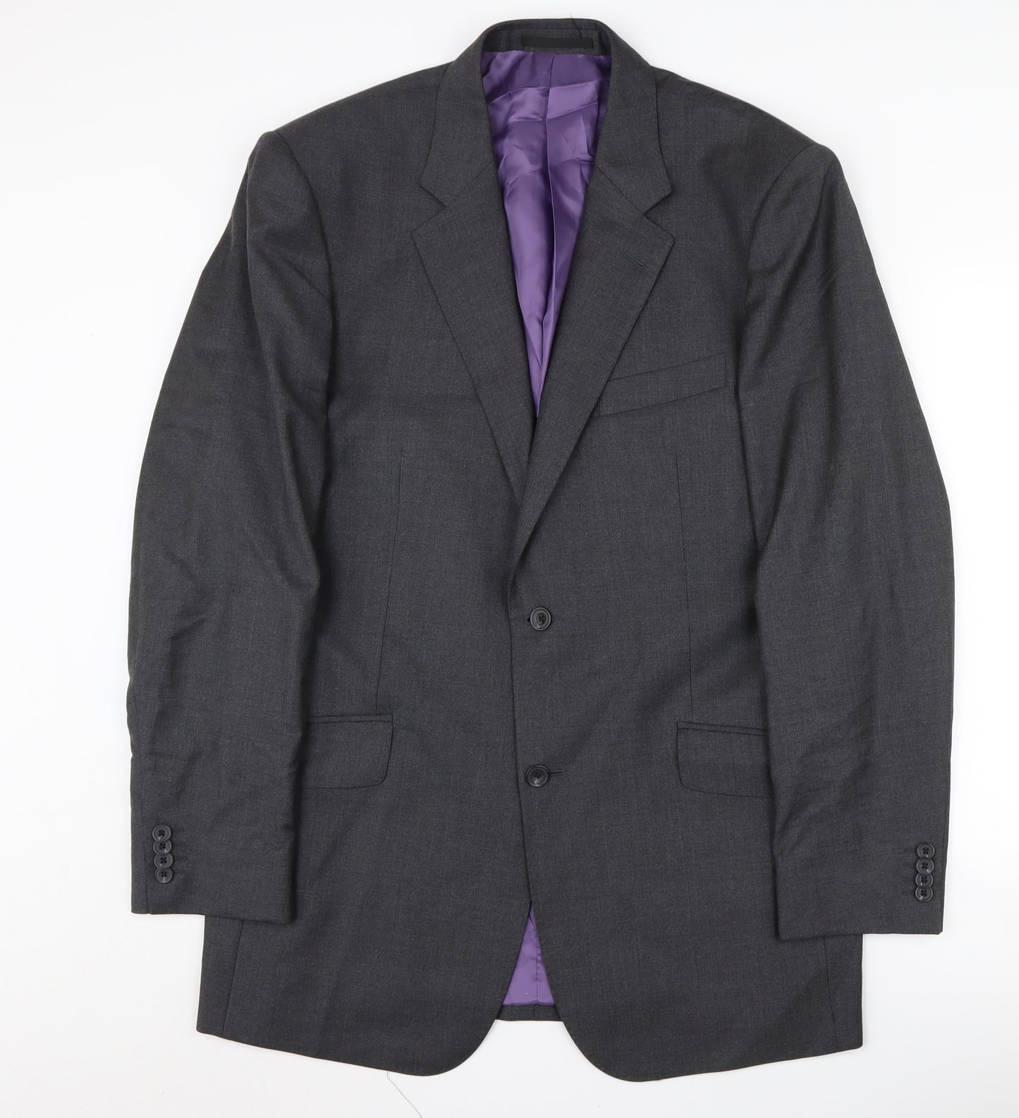 T.M.Lewin Men's Grey Blazer, Size 42L