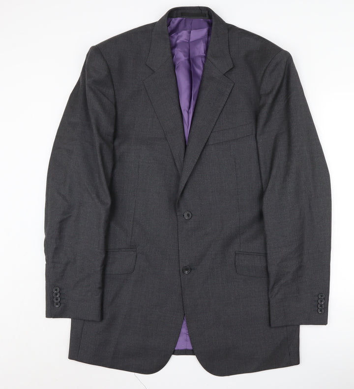 T.M.Lewin Men's Grey Blazer, Size 42L