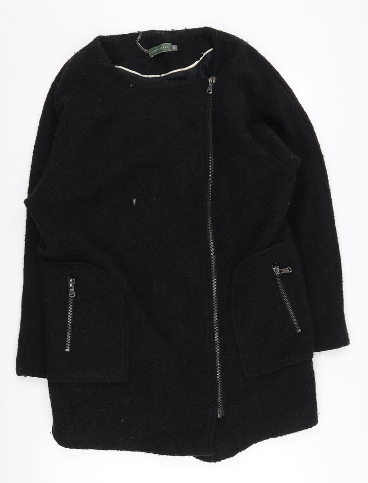 Mint Velvet Women’s Black Mid-Length Coat Size 12