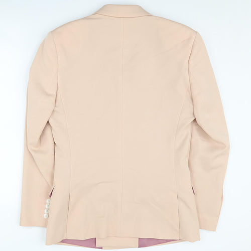 ASOS DESIGN Men's Pink Double-Breasted Blazer 38S