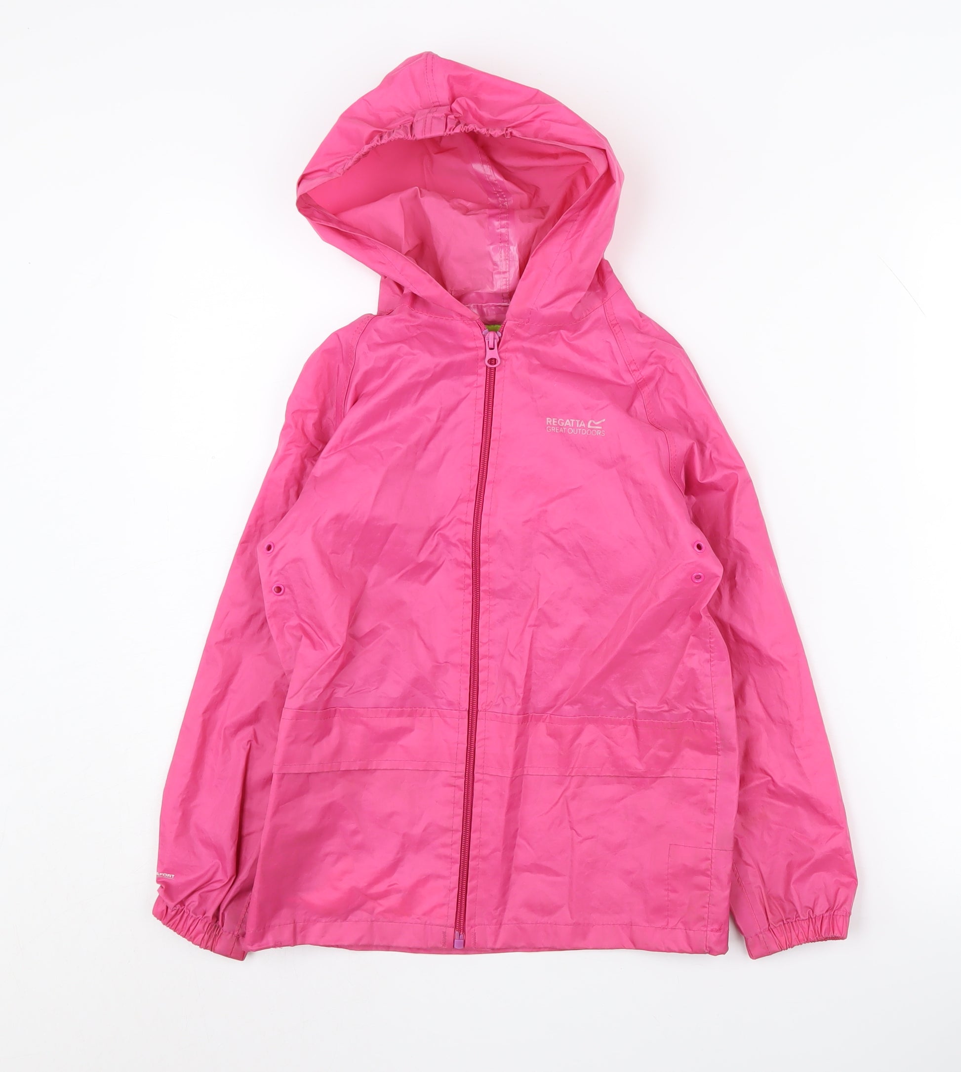 Regatta Girls Pink Windbreaker Jacket 7-8 Years – Preworn