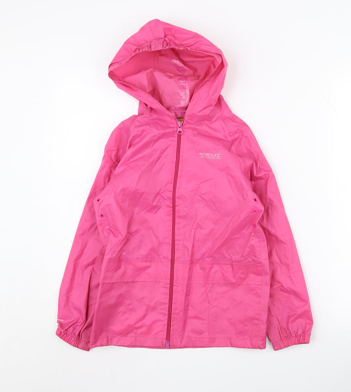 Regatta Girls Pink Windbreaker Jacket 7-8 Years