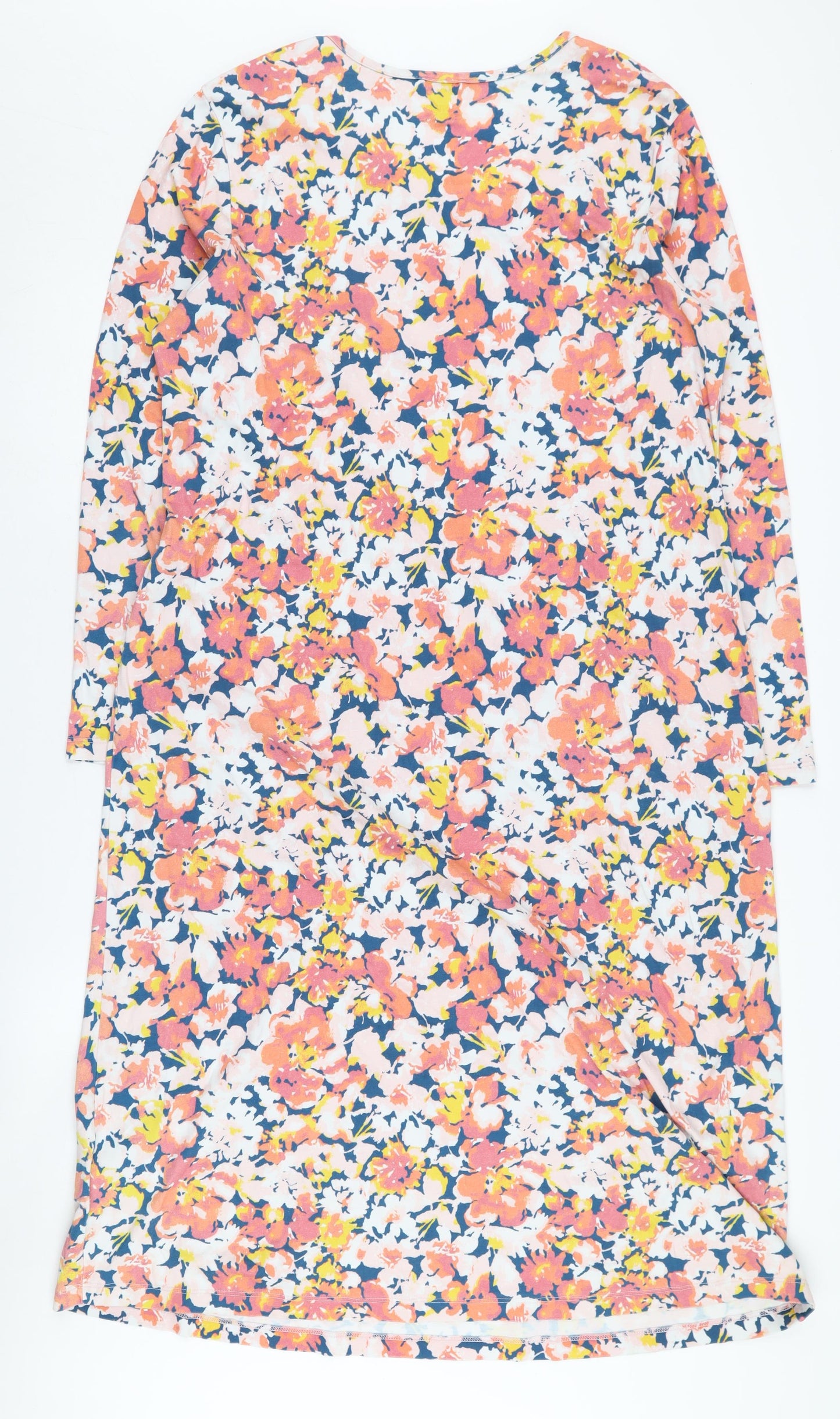 Lands' End Women's Floral Long Sleeve Dress L