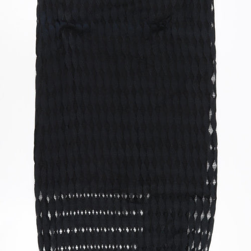 River Island Women’s Black Geometric Midi Dress UK 10