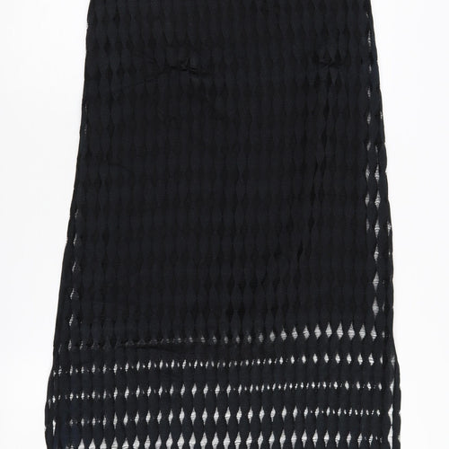 River Island Women’s Black Geometric Midi Dress UK 10