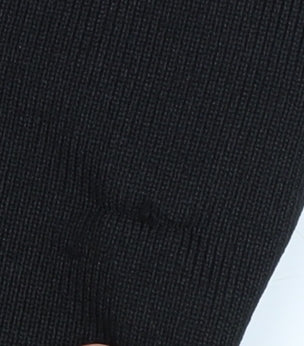 Morgan Women's Black Long Sleeve Basic Zip Top, L