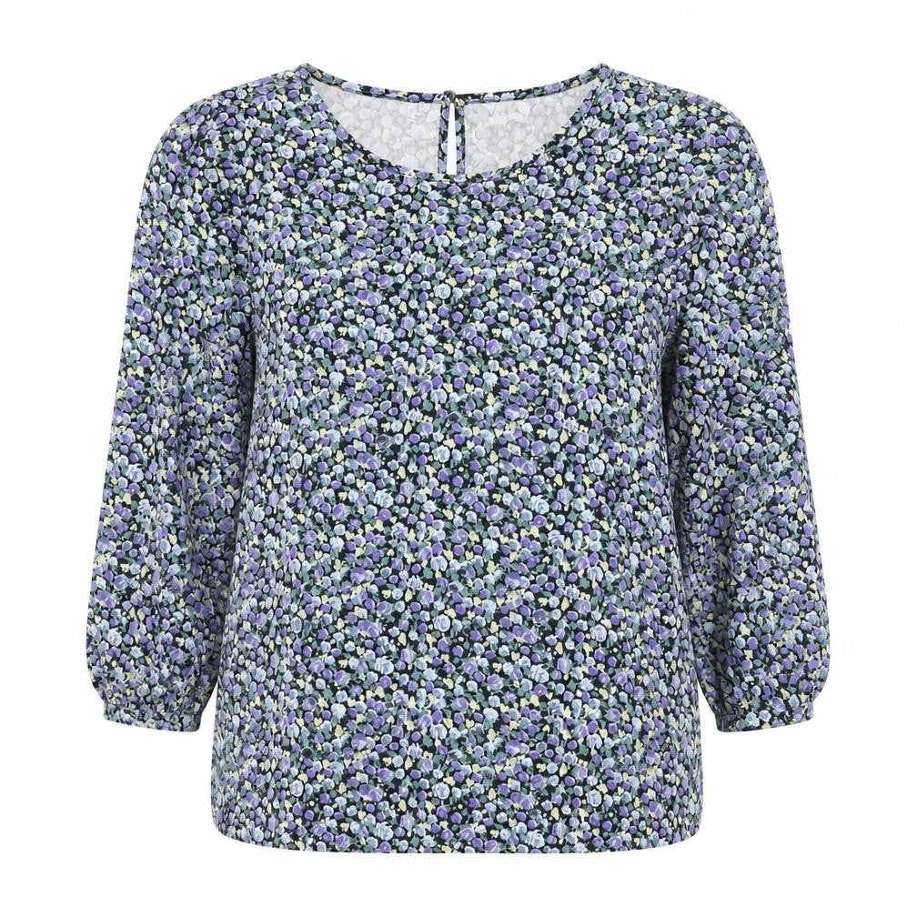 Front view of VILA Women's Multicoloured Floral Blouse, size 10