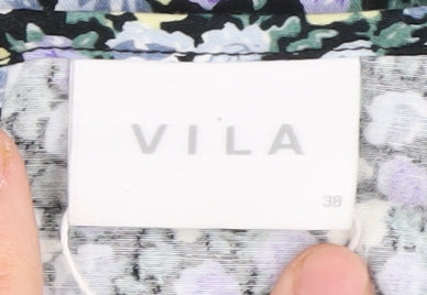 VILA Women's Multicoloured Floral Blouse Size 10