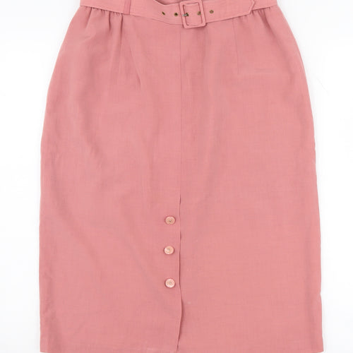 Jacques Vert Women's Pink Midi Skirt Size 12