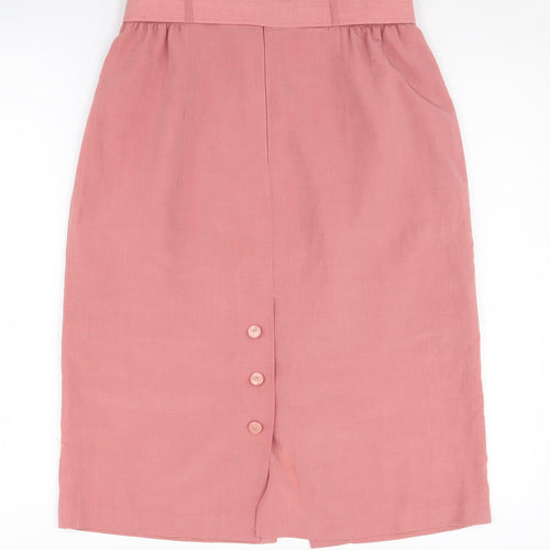 Jacques Vert Women's Pink Midi Skirt Size 12