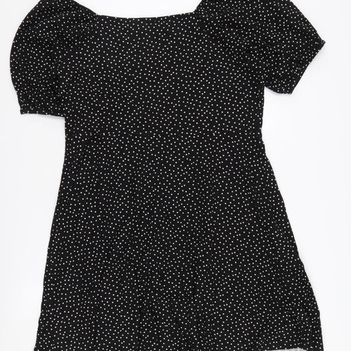 Red Herring Women's Black Polka Dot Shift Dress Size 12