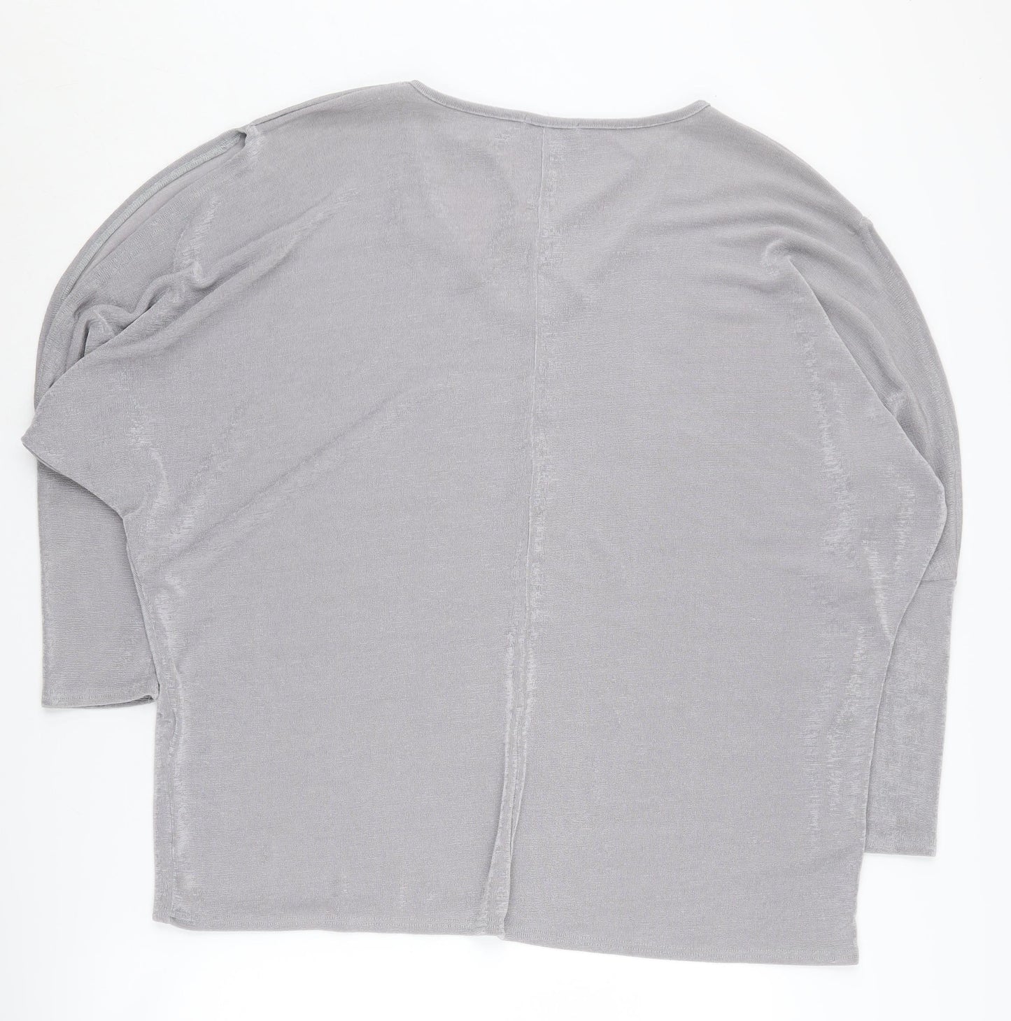 Lipsy Women's Grey V-Neck Pullover Jumper Size 18