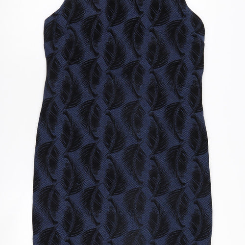 White Stuff Women's Blue Shift Dress Size 12 Geometric