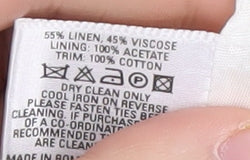 Oasis Women's White Linen Blend Skirt, Size 12