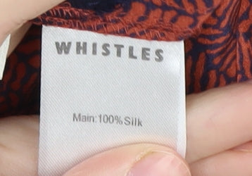 Whistles Women's Multicoloured Silk Shift Dress Size 8