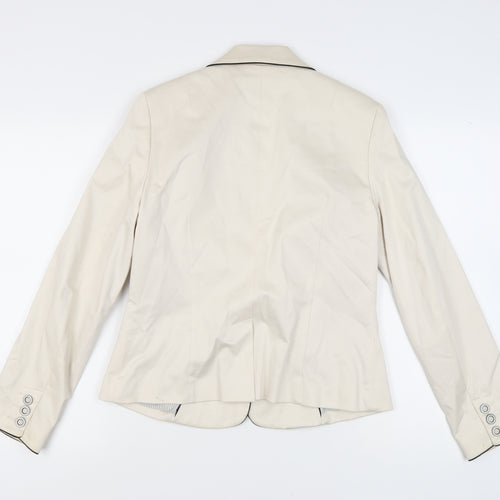Warehouse Women's Ivory Blazer, Size 14, Regular Fit