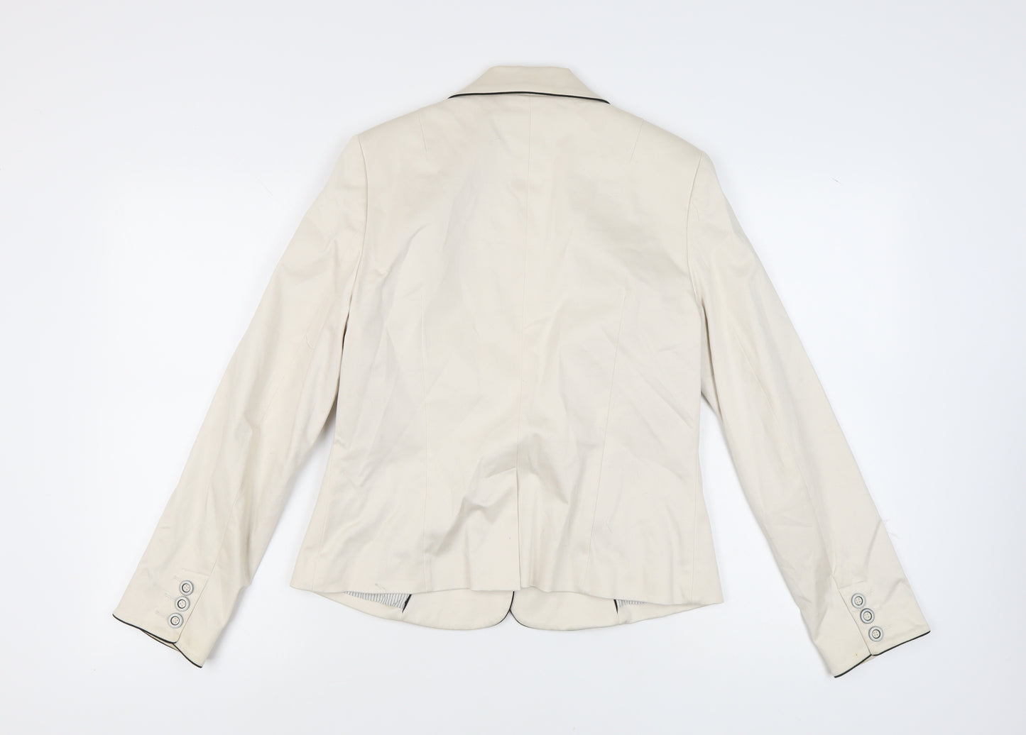 Warehouse Women's Ivory Blazer, Size 14, Regular Fit