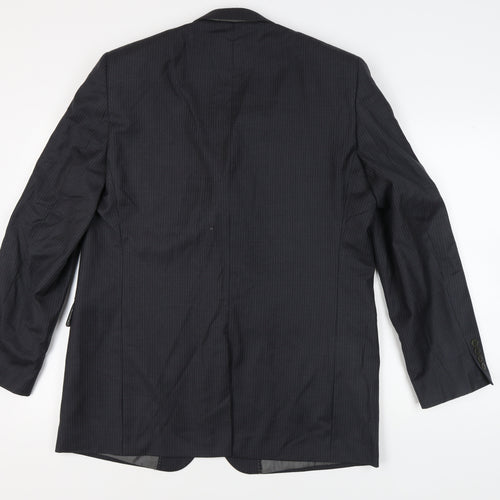 Pierre Cardin Grey Men's Long Blazer 44L Striped