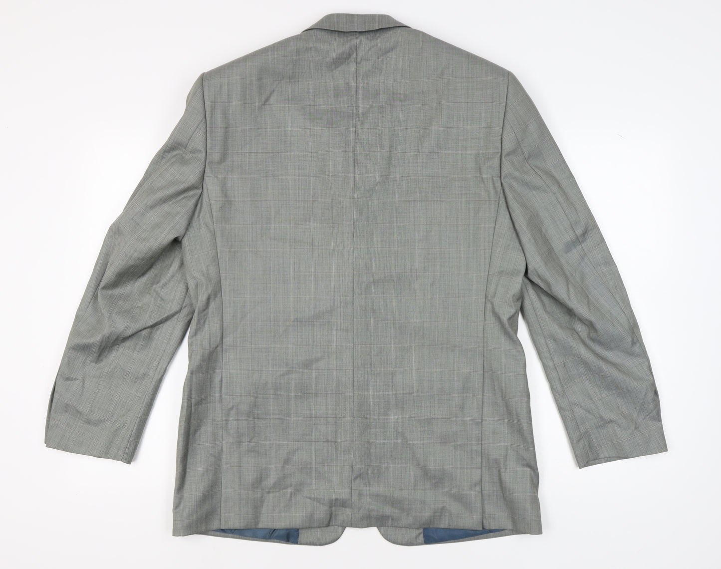 Douglas Men's Grey Check Blazer Size 40R