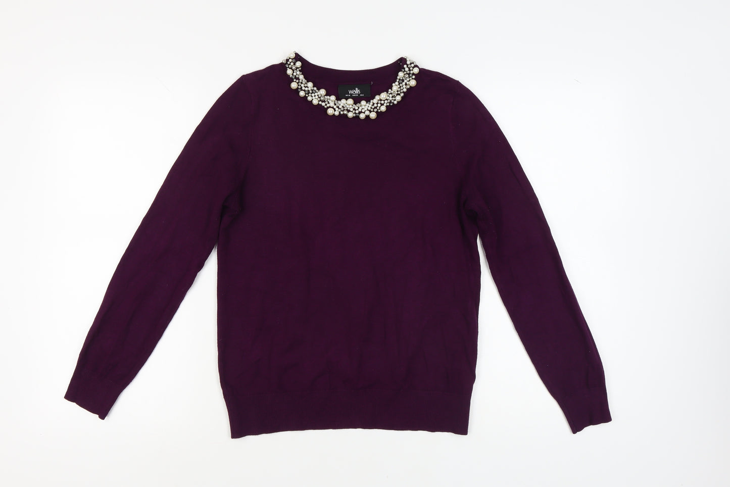 Wallis Women's Purple Pullover Jumper Size 10
