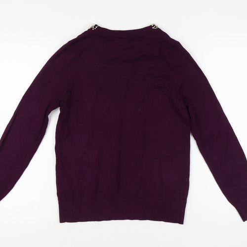 Wallis Women's Purple Pullover Jumper Size 10