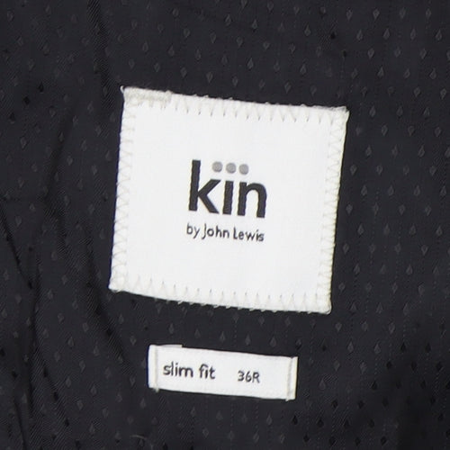 Kin by John Lewis Men's Blue Check Slim Fit Blazer 36R
