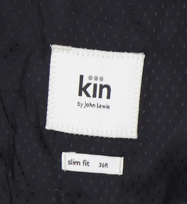 Kin by John Lewis Men's Blue Check Slim Fit Blazer 36R