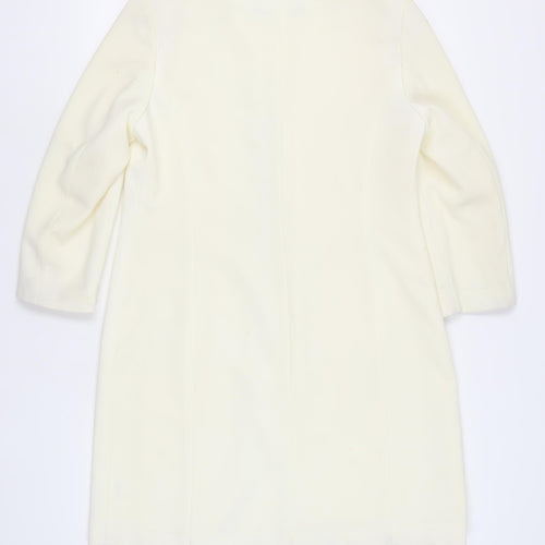 Fashion Extra Women's Ivory Mid-Length Suit Jacket Size 14