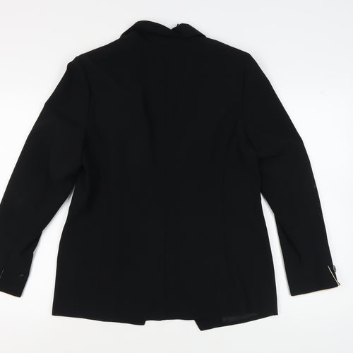 Marks and Spencer Women's Black Blazer Shawl Lapel Size 14