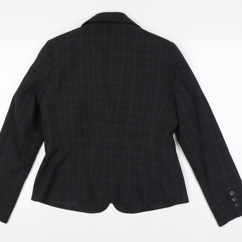 e-vie Women's Black Check Blazer UK 14