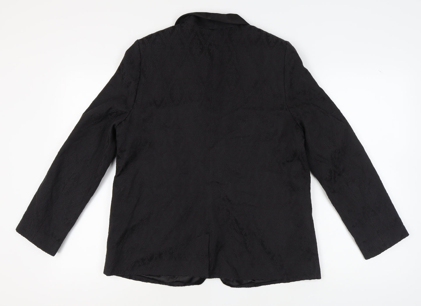 Together Women's Black Blazer UK 18 Shawl Lapel Lined