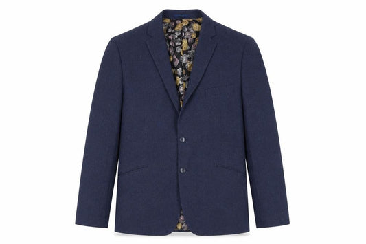 Front view of Feraud Men's Blue Blazer Jacket, size 48