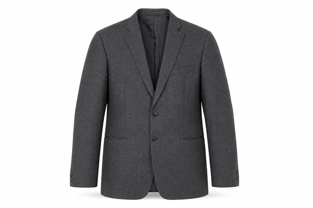 Front view of Jack Reid Men's Grey 42 Long Blazer, BHS Exclusive