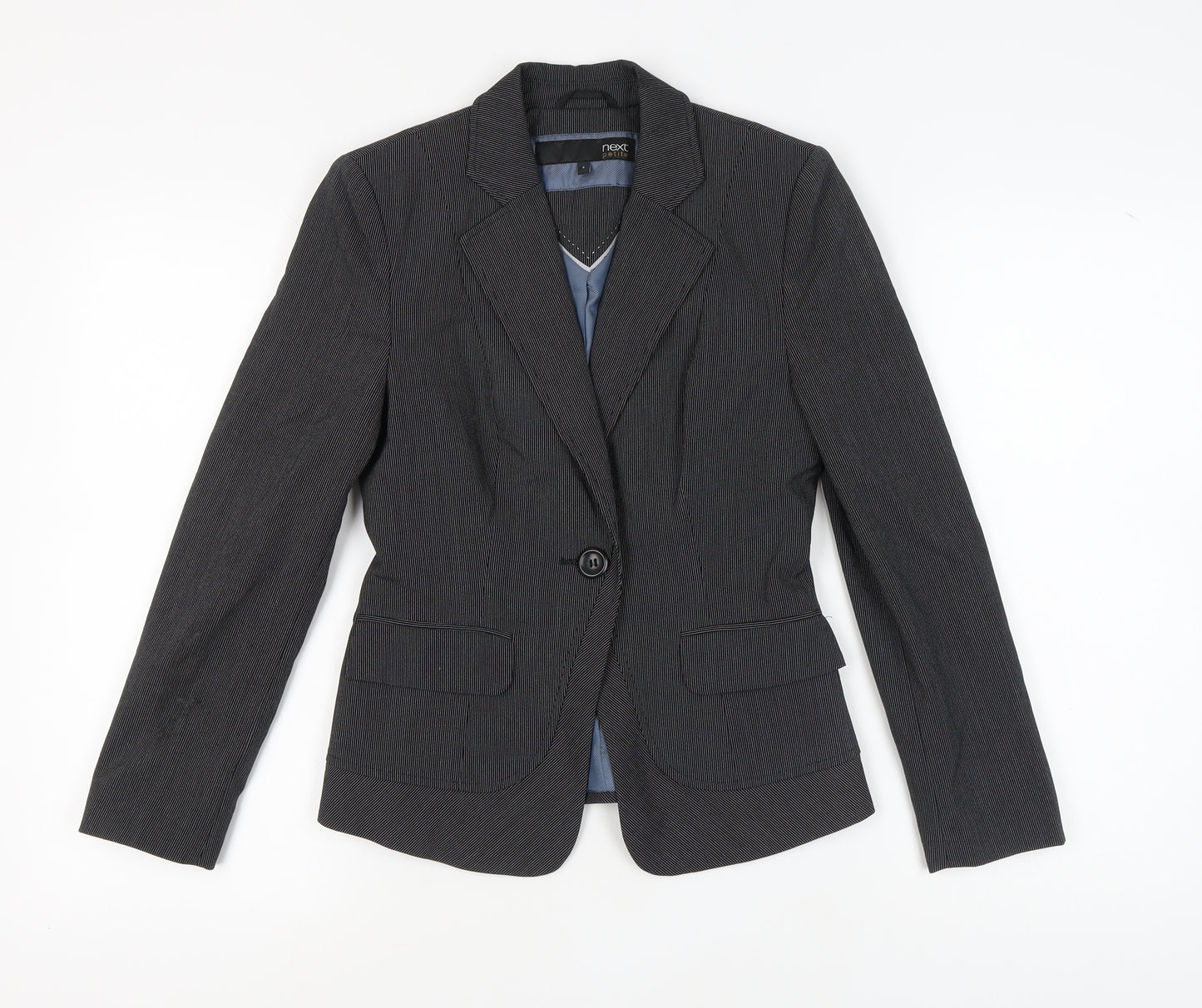 Next Women’s Black Pinstripe Suit Jacket Size 6