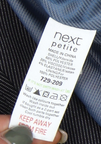 Next Women’s Black Pinstripe Suit Jacket Size 6