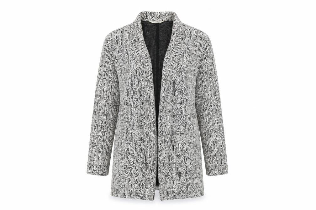 Front view of Miss Selfridge Women’s Black Long Sleeve Blazer, size UK 8