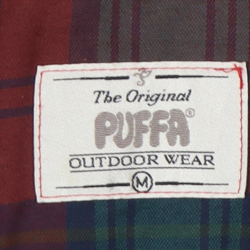 PUFFA Women's Red Quilted Mid-Length Jacket M
